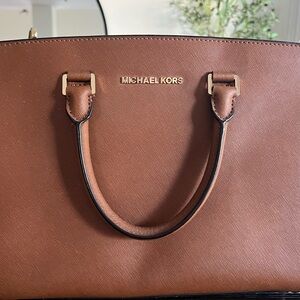 Michael Kors Tan Satchel Bag